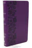 NKJV, End-of-Verse Reference Bible, Personal Size Large Print, Leathersoft, Purple, Red Letter, Comfort Print