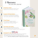 Christian Art Gifts Green Journal w/Scripture Love Features