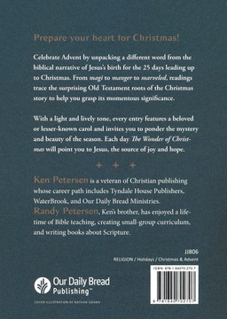 The Wonder of Christmas Back Cover