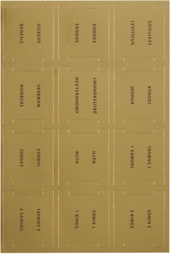 Christian Art Gifts Bible Indexing Tabs for Men & Women: Gold Self Adhesive Pre-cut Index Labels