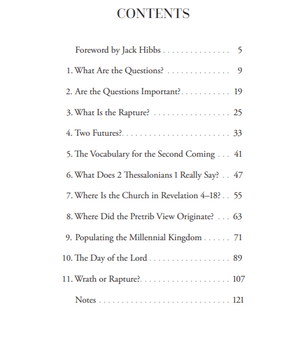 What You Need to Know about the Rapture Table of Contents