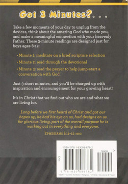 3-Minute Devotions for Boys: 90 Exciting Readings for Men Under Construction