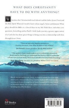 Know What You Believe Back Cover