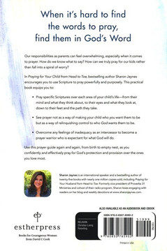 Praying for Your Child from Head to Toe Back Cover