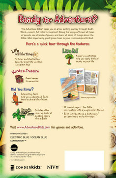 Adventure Bible, NIV Blue Back Cover of Box