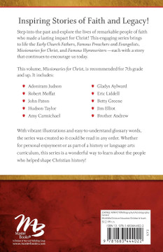 Missionaries for Christ Back Cover