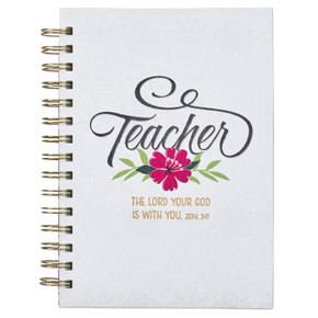 Christian Art Gifts Pink Journal w/Scripture The Lord is With You Front Cover