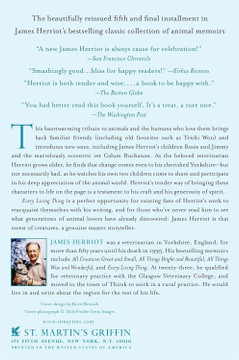 Every Living Thing Back Cover
