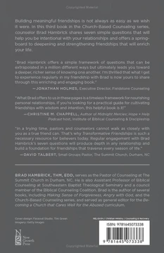 Transformative Friendships Back Cover