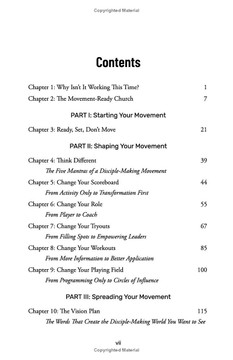 Movement-Ready Church Table of Contents