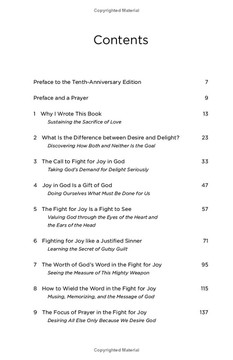 When I Don't Desire God Table of Contents