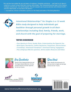 Intentional Relationships For Singles Back Cover