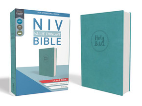 NIV, Value Thinline Bible, Large Print, Imitation Leather, Blue NIV, Value Thinline Bible, Large Print, Imitation Leather, Blue
