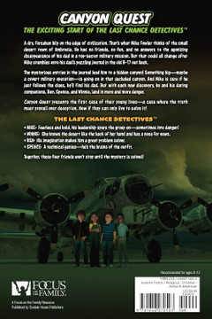 Canyon Quest (The Last Chance Detectives Book #1) Back Cover Canyon Quest (The Last Chance Detectives Book #1) Back Cover