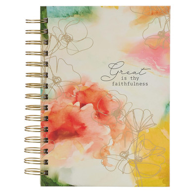 Christian Art Gifts Journal W/Scripture for Women Great Is Thy Faithfulness