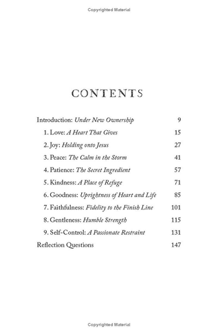 Deep Roots, Good Fruit Table of Contents