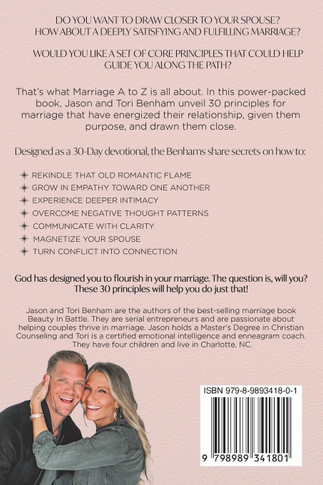 MARRIAGE A to Z Back Cover