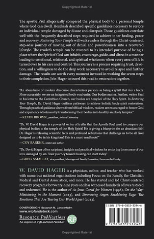 Restoring Your Temple Back Cover