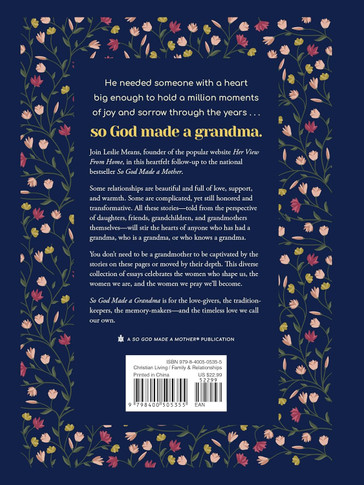 So God Made a Grandma Back Cover