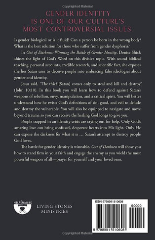 Out of Darkness and Into the Light Back Cover