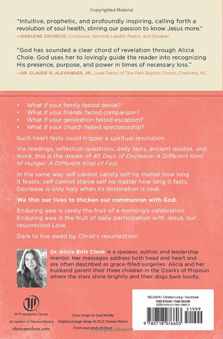 40 Days of Decrease Back Cover