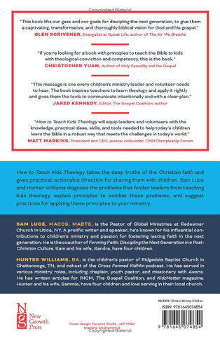 How to Teach Kids Theology Back Cover