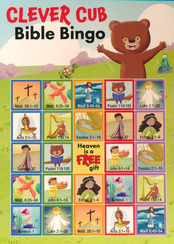 Clever Cub Bible Bingo Cards
