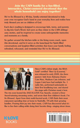 We're So Blessed Back Cover