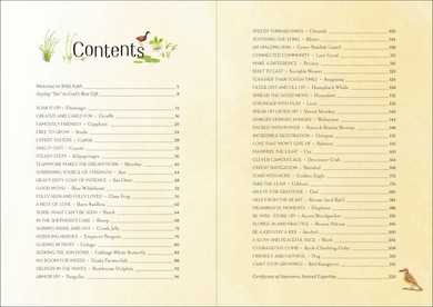 Wild Faith Devotional for Kids Table of Contents