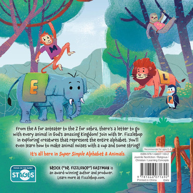 Super Simple Alphabet & Animals with Dr. Fizzlebop Back Cover