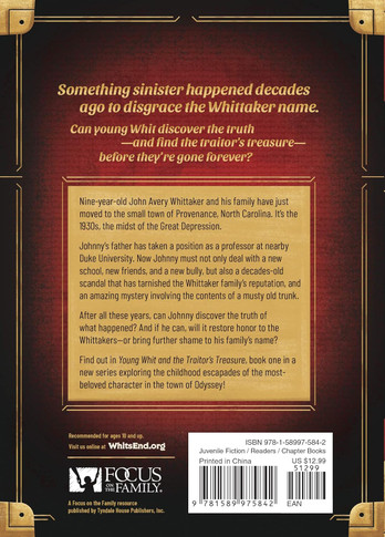 Young Whit and the Traitor's Treasure Back Cover