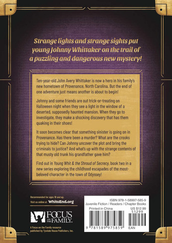 Young Whit & the Shroud of Secrecy Back Cover
