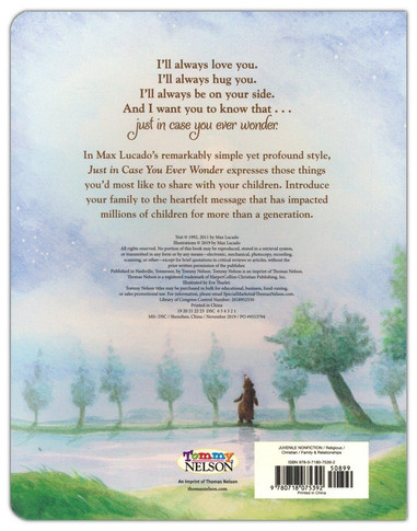 Just in Case You Ever Wonder Back Cover