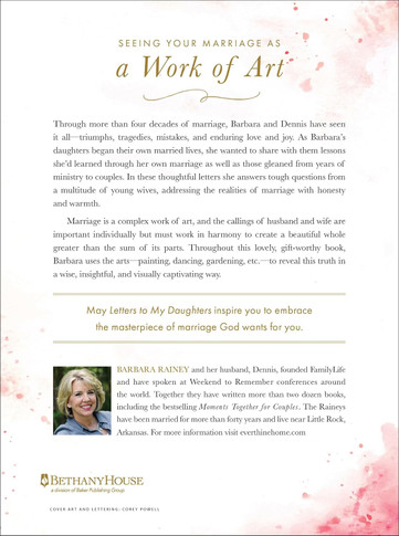 Letters to My Daughters Back Cover