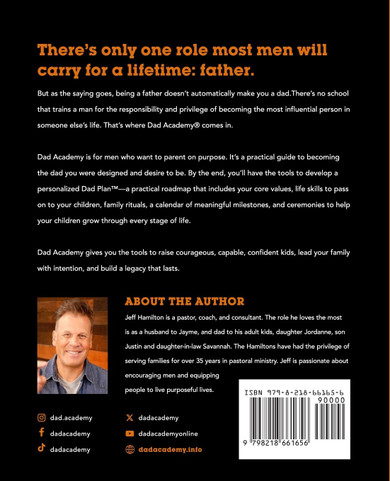 Dad Academy Back Cover