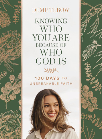 Knowing Who You Are Because of Who God Is Front Cover
