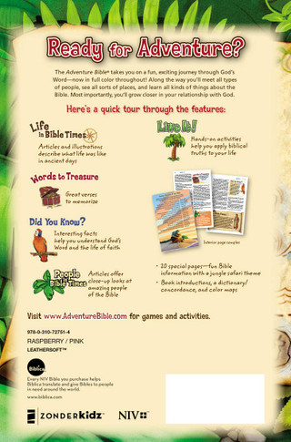 Adventure Bible, NIV (Revised) (Pink)
