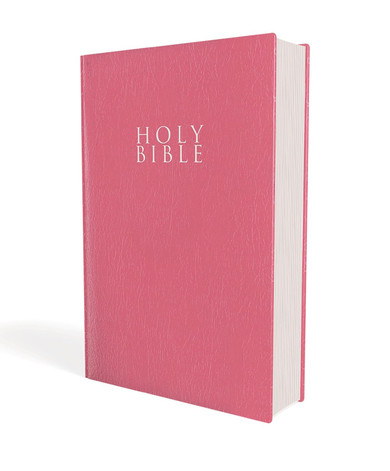 NIV, Gift and Award Bible, Leather-Look, Pink Front Cover