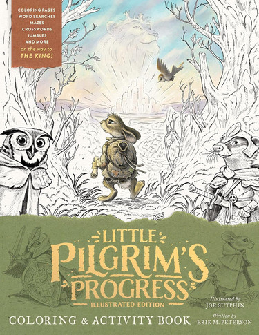 Little Pilgrim's Progress Illustrated Edition Coloring and Activity Book Front Cover