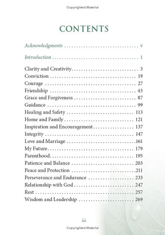 Start with Prayer Table of Contents