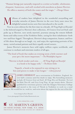 All Things Bright and Beautiful Back Cover