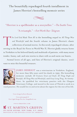 Lord God Made Them All Back Cover