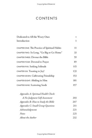 Everyday Spiritual Habits Table of Contents