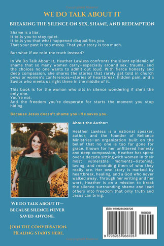 We Do Talk About It Back Cover