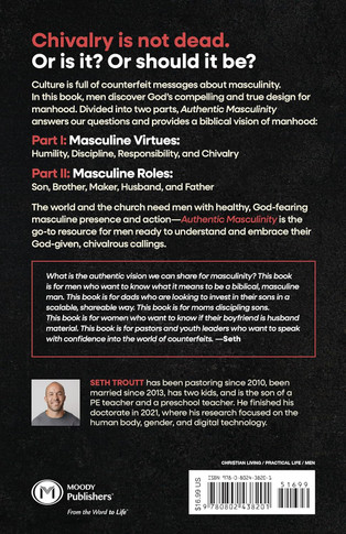 Authentic Masculinity Back Cover
