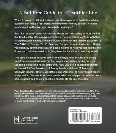 The 7 Skills to Lasting Health Back Cover