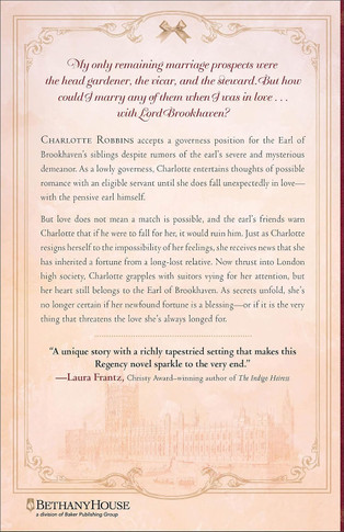 The Good Fortune of Miss Robbins Back Cover