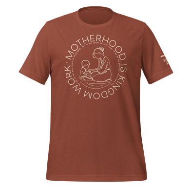 Practice Makes Parent – Motherhood Is Kingdom Work T-Shirt - Heather Clay