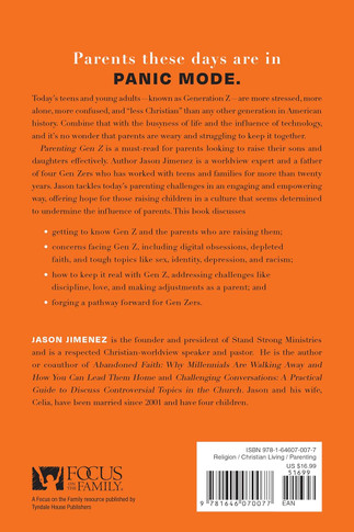 Parenting Gen Z Back Cover