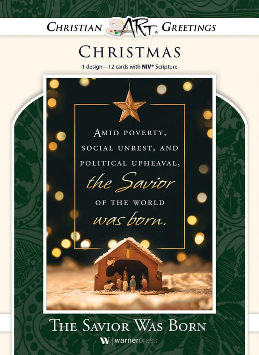 The Savior of the World Was Born (NIV) - Christmas Boxed Cards The Savior of the World Was Born (NIV) - Christmas Boxed Cards